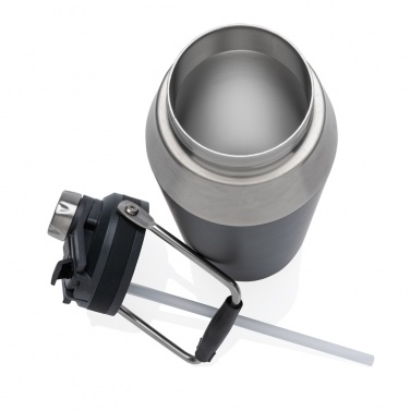 Logotrade firmakingituse foto: Kahe funktsiooniga roostevabast terasest vaakumpudel 1L